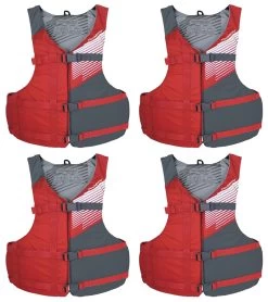 Stohlquist Adult USCG PFD 4 Pack