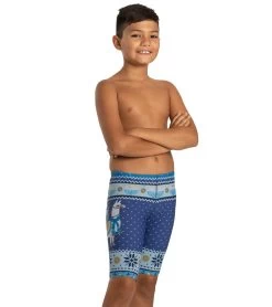 Granny Sweater Llamakah Jammer Swimsuit Youth (22-28) -Swim Equipment Store 7362716532904 blue 3a