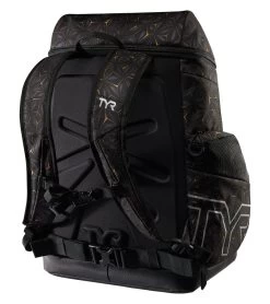 TYR Alliance 45L Obsidian Backpack -Swim Equipment Store 7416509726888 blackgold 2a