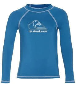 Quiksilver Boys' On Time Long Sleeve UPF 50 Rash Guard (Toddler, Little Kid)