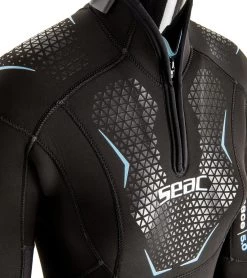 Women's 5mm Space Back Zip Fullsuit Wetsuit -Swim Equipment Store 7429463703720 black 5a