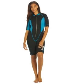 Seac 2MM Women's Ciao Springsuit Wetsuit -Swim Equipment Store 7431600898216 blacklightblue 4a