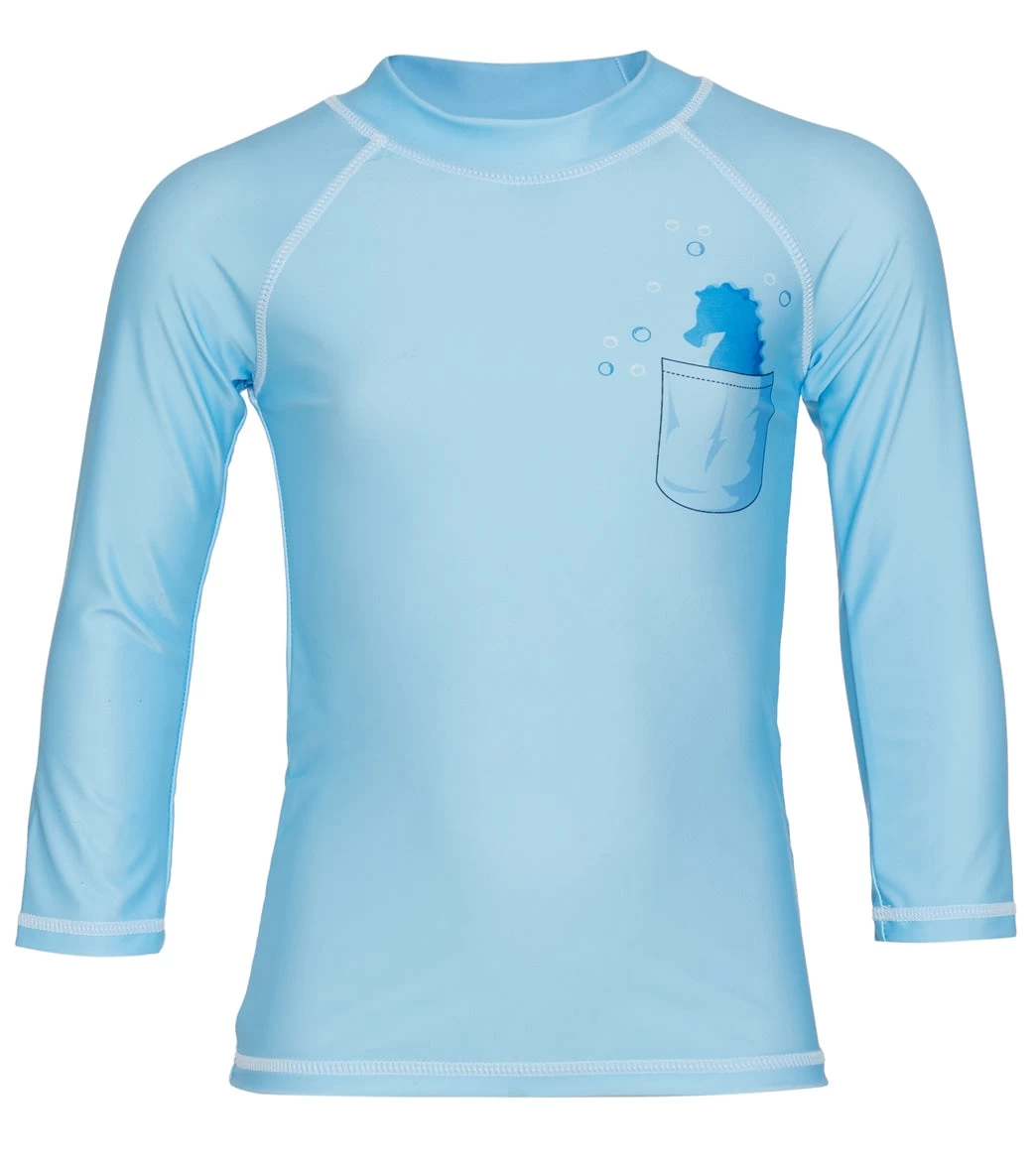Girls' Seahorse Reef Long Sleeve UPF 50+ Rashguard (Baby, Toddler, Little Kid) 3 Girls' Seahorse Reef Long Sleeve UPF 50+ Rashguard (Baby, Toddler, Little Kid)