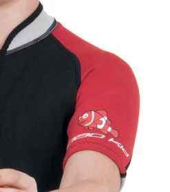 Kids 2.5mm Short Sleeve Ciao -Swim Equipment Store 7456266223784 blackred 2a