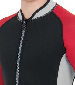 Kids 2.5mm Short Sleeve Ciao -Swim Equipment Store 7456266223784 blackred 4a