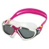 AQUASPHERE Vista Swim Mask Smoke -Swim Equipment Store 7473588207784 smokelenswhitewithraspberrystrap 1a