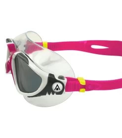 AQUASPHERE Vista Swim Mask Smoke -Swim Equipment Store 7473588207784 smokelenswhitewithraspberrystrap 5a