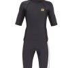 Billabong Kids' 2/2mm Absolute Back Zip Short Sleeve Springsuit -Swim Equipment Store 7490770862248 blackrock 1a