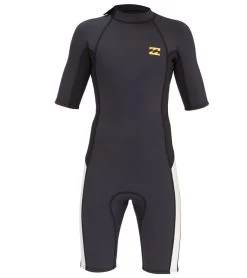 Billabong Kids' 2/2mm Absolute Back Zip Short Sleeve Springsuit