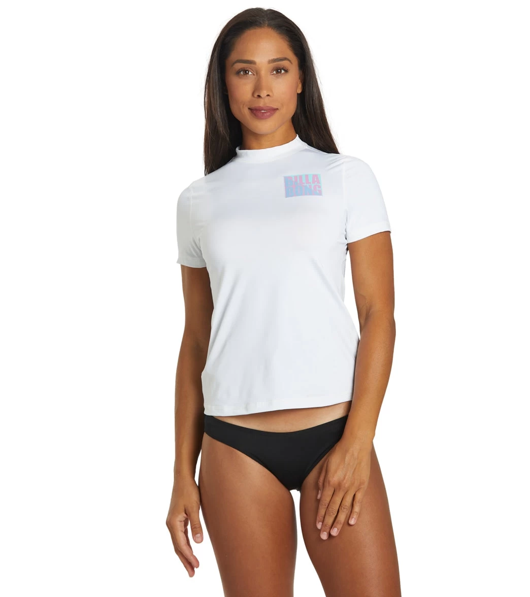 Billabong Women's Core Loose Fit Short Sleeve UPF 50 Surf Shirt 3 Billabong Women's Core Loose Fit Short Sleeve UPF 50 Surf Shirt