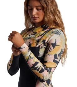 Billabong Women's 3/2mm Salty Dayz Chest Zip Fullsuit Wetsuit -Swim Equipment Store 7490790359208 wavewash 4a