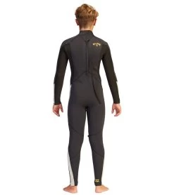 Billabong Youth 4/3mm Absolute Gbs Back Zip Fullsuit Wetsuit -Swim Equipment Store 7490840887464 graphite 3a