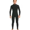 Quiksilver Youth 4/3mm Everyday Sessions B Back Zip Fullsuit Wetsuit -Swim Equipment Store 7499287494824 black 1a