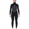 Rip Curl Women's 6/4 Flashbomb Long Sleeve Hooded Chest Zip Fullsuit Wetsuit -Swim Equipment Store 7510130753704 black 1a