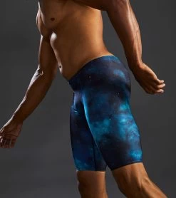 TYR Men's Cosmic Jammer Swimsuit -Swim Equipment Store 7539514900648 tealmulti 8a