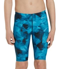 Fractalicious Jammer Swimsuit Youth (22 - 28) -Swim Equipment Store 7595556634792 blue 5a