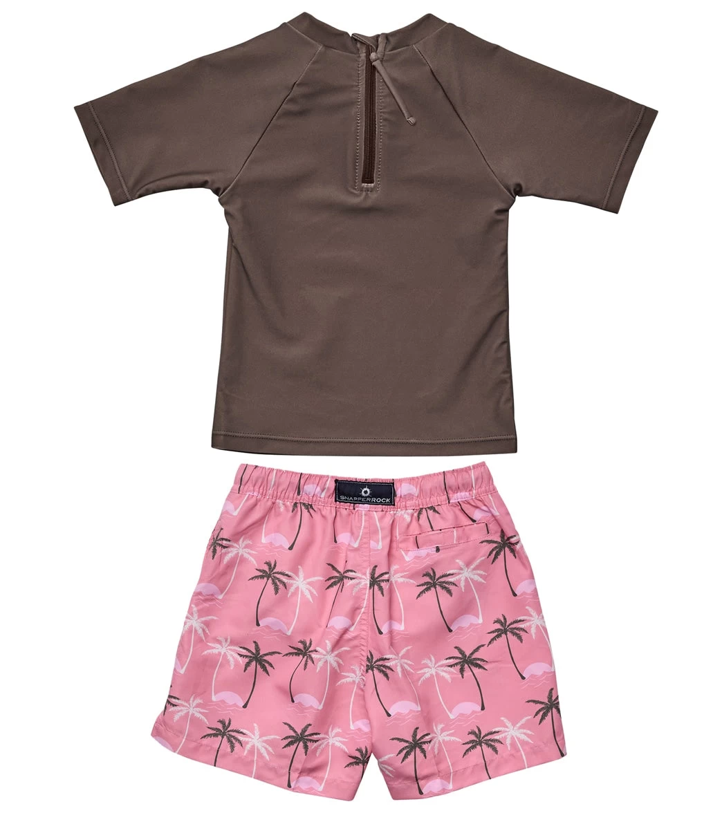 Boys' Palm Paradise Sustainable Short Sleeve Rashguard Set (Baby) 4 Boys' Palm Paradise Sustainable Short Sleeve Rashguard Set (Baby) - Image 2