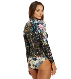 Johnny Was Women's Floral Peace Joy Surf Shirt -Swim Equipment Store 7716790927528 multi 3a
