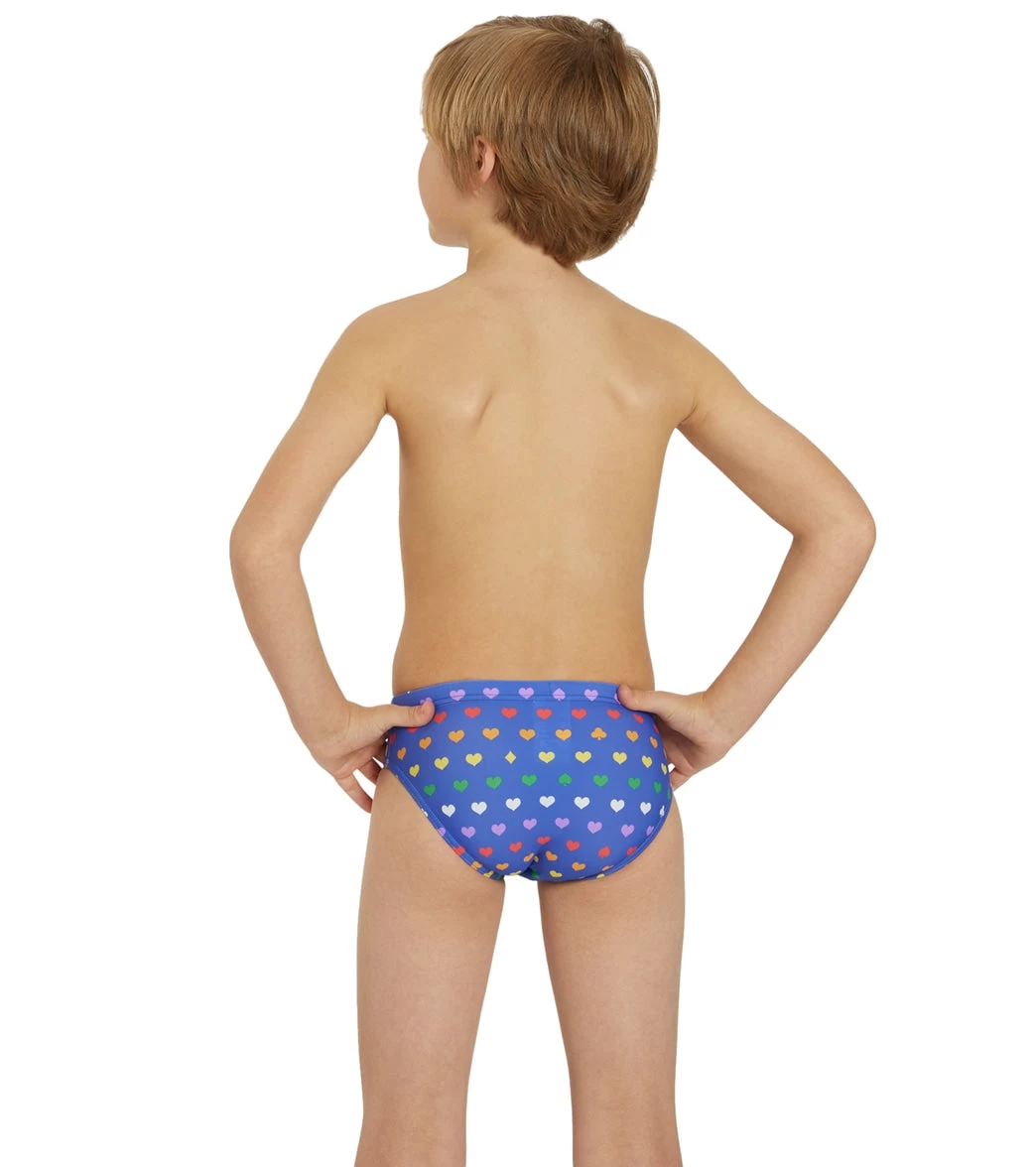 Rainbow Heart Brief Swimsuit Youth (22-28) 6 Rainbow Heart Brief Swimsuit Youth (22-28) - Image 4