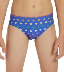 Rainbow Heart Brief Swimsuit Youth (22-28) 14 Rainbow Heart Brief Swimsuit Youth (22-28) -Swim Equipment Store 7764257276072 rainbowheart 5a