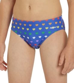 Rainbow Heart Brief Swimsuit Youth (22-28) 15 Rainbow Heart Brief Swimsuit Youth (22-28) -Swim Equipment Store 7764257276072 rainbowheart 6a