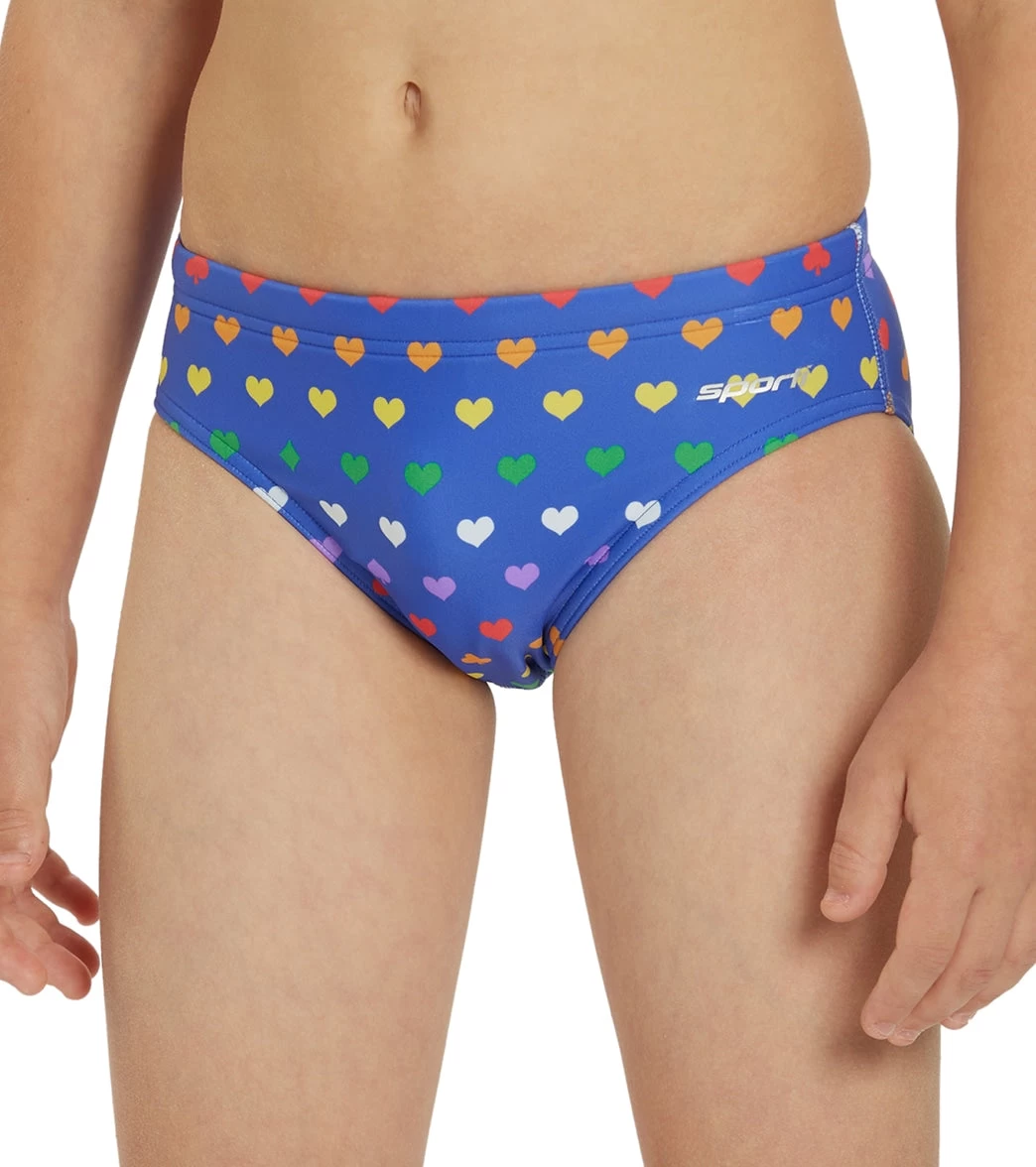 Rainbow Heart Brief Swimsuit Youth (22-28) 8 Rainbow Heart Brief Swimsuit Youth (22-28) - Image 6