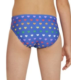 Rainbow Heart Brief Swimsuit Youth (22-28) 17 Rainbow Heart Brief Swimsuit Youth (22-28) -Swim Equipment Store 7764257276072 rainbowheart 8a