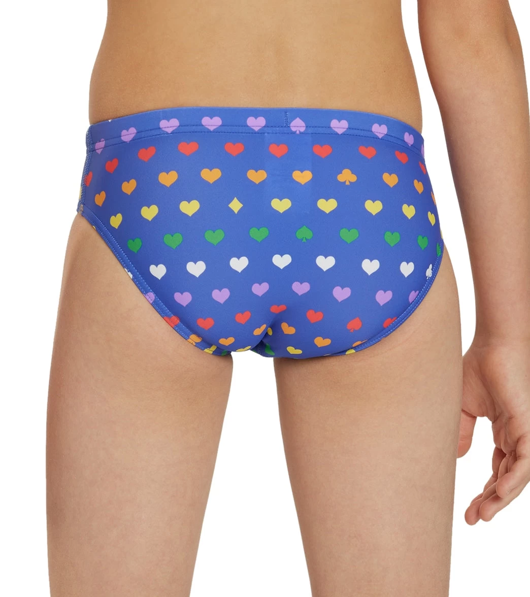 Rainbow Heart Brief Swimsuit Youth (22-28) 10 Rainbow Heart Brief Swimsuit Youth (22-28) - Image 8