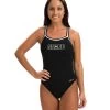 Lifeguard Women's Solid DBX Back One Piece Swimsuit -Swim Equipment Store 7775091785896 black 1a