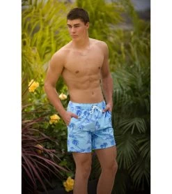 Men's 17" Creamy Swim Trunks -Swim Equipment Store 7781259870376 blue 2a