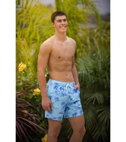 Men's 17" Creamy Swim Trunks -Swim Equipment Store 7781259870376 blue 4a