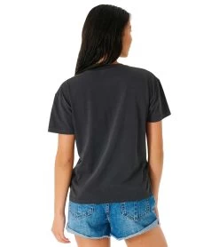 Rip Curl Women's Built For The Search Relaxed Tee Shirt -Swim Equipment Store 7787983110312 washedblack 3a